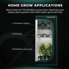 Afbeelding in Gallery-weergave laden, Mars Hydro FC 1500-EVO + 70x70x160cm Grow Tent Kits with Thermostat Controller

