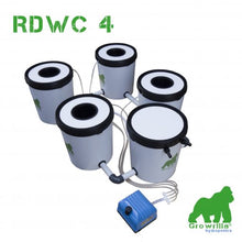 Load image into Gallery viewer, Growrilla Hydroponic RDWC 4 bucket system 
